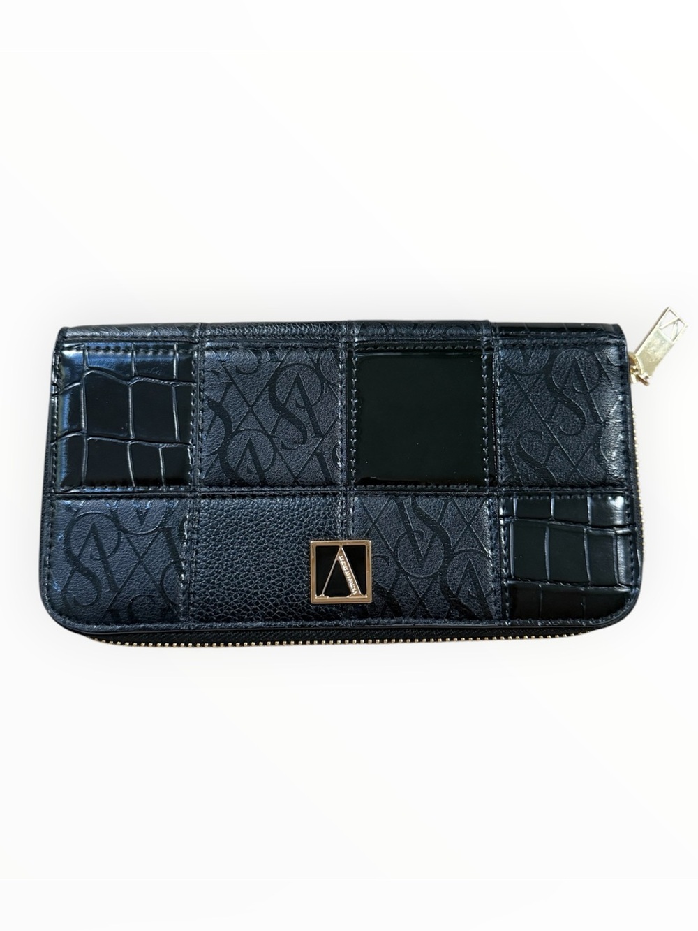 patchwork Victoria's Secret zip-around wallet